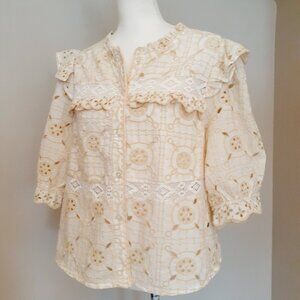 Sam Edelman Eyelet Lace Blouse